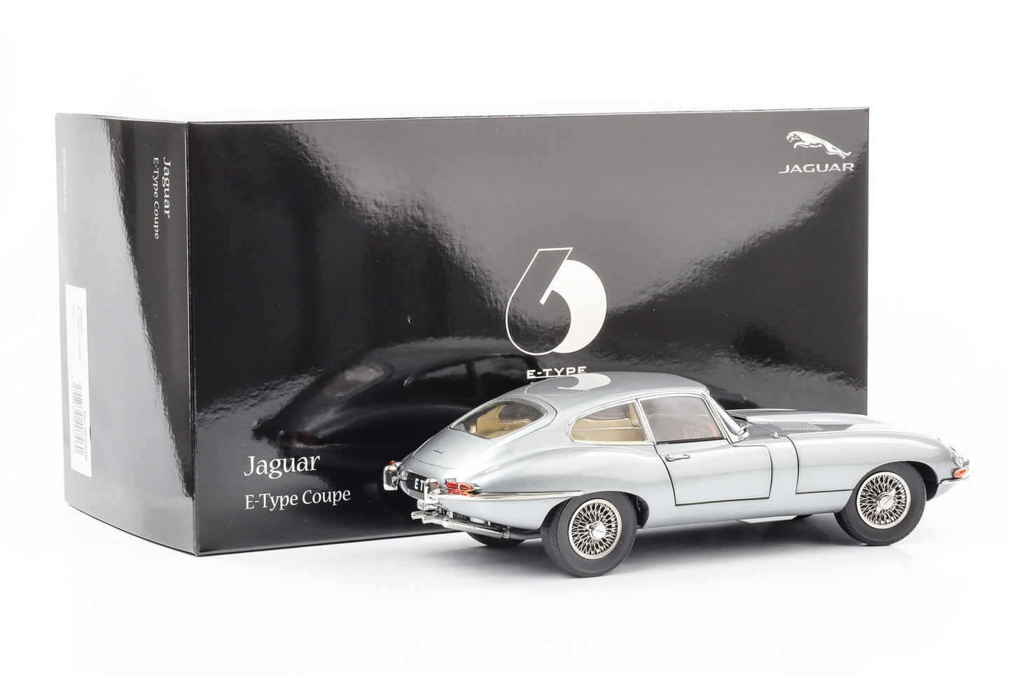 1:18 Jaguar E-Type Coupe RHD Series 1 1961 dark grey metallic Kyosho full opening