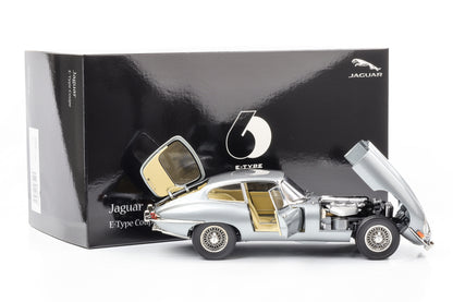 1:18 Jaguar E-Type Coupe RHD Series 1 1961 dark grey metallic Kyosho full opening