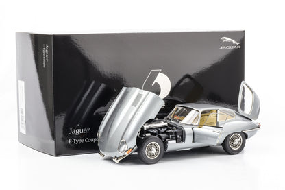 1:18 Jaguar E-Type Coupe RHD Series 1 1961 dark grey metallic Kyosho full opening