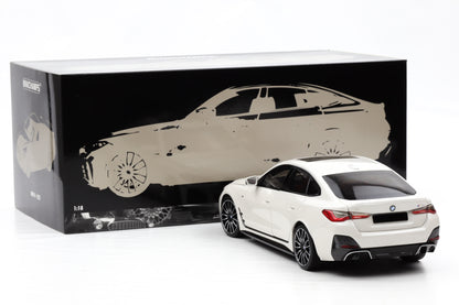 1:18 Minichamps BMW i4 M50 G26 Gran Coupé 2022 white metallic