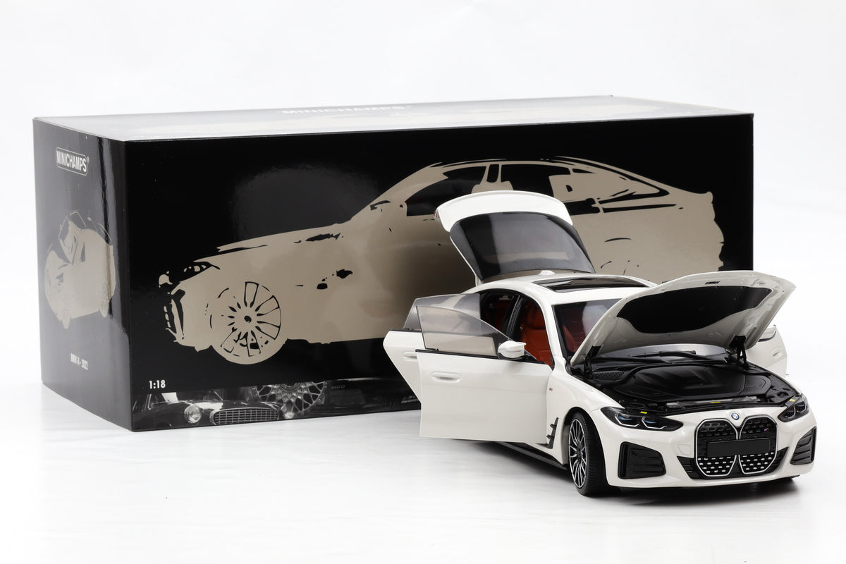 1:18 Minichamps BMW i4 M50 G26 Gran Coupé 2022 white metallic