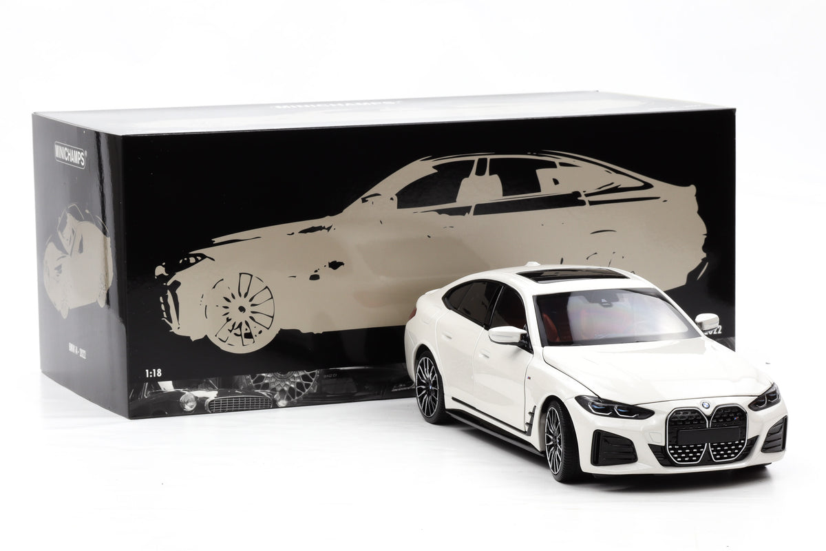 1:18 Minichamps BMW i4 M50 G26 Gran Coupé 2022 white metallic