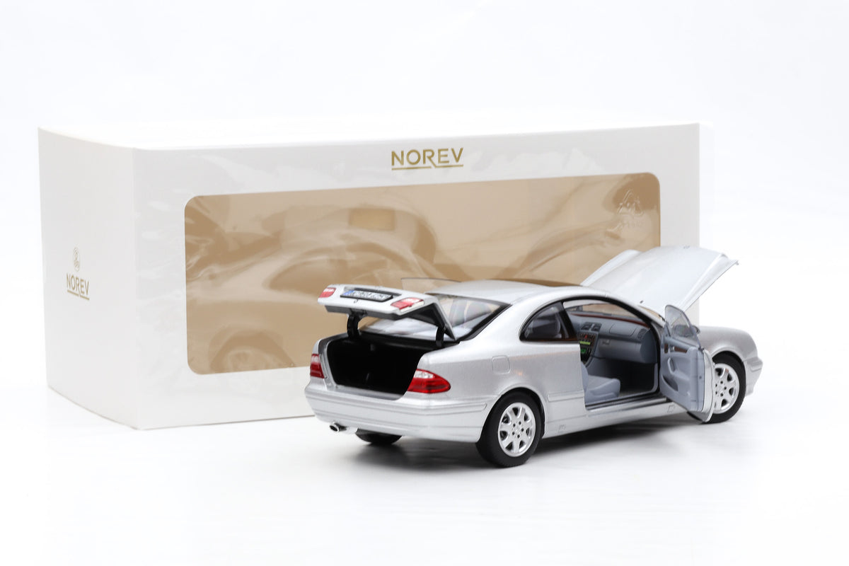 1:18 Norev Mercedes-Benz CLK C208 Coupe 2000 Brilliant silver metallic 183335