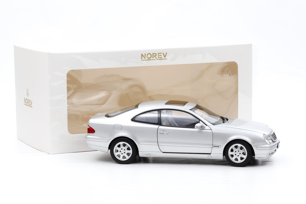 1:18 Norev Mercedes-Benz CLK C208 Coupe 2000 Brilliant silver metallic 183335
