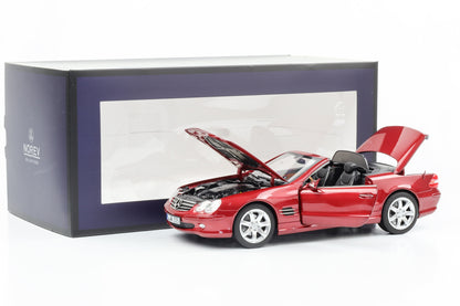 1:18 Mercedes-Benz SL500 R230 mit Hardtop 2003 rot metallic Norev limited