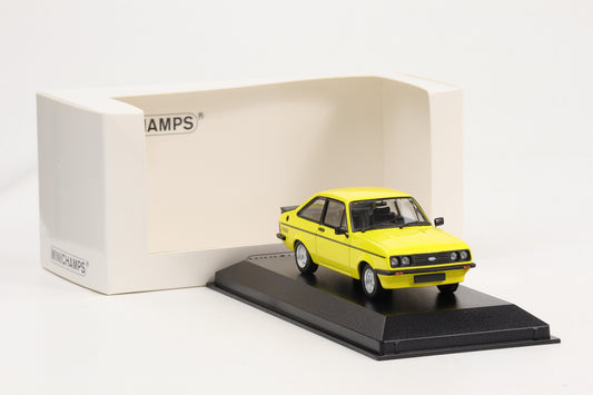 1:43 Ford Escort MK II RS 2000 1976 gelb Minichamps limited