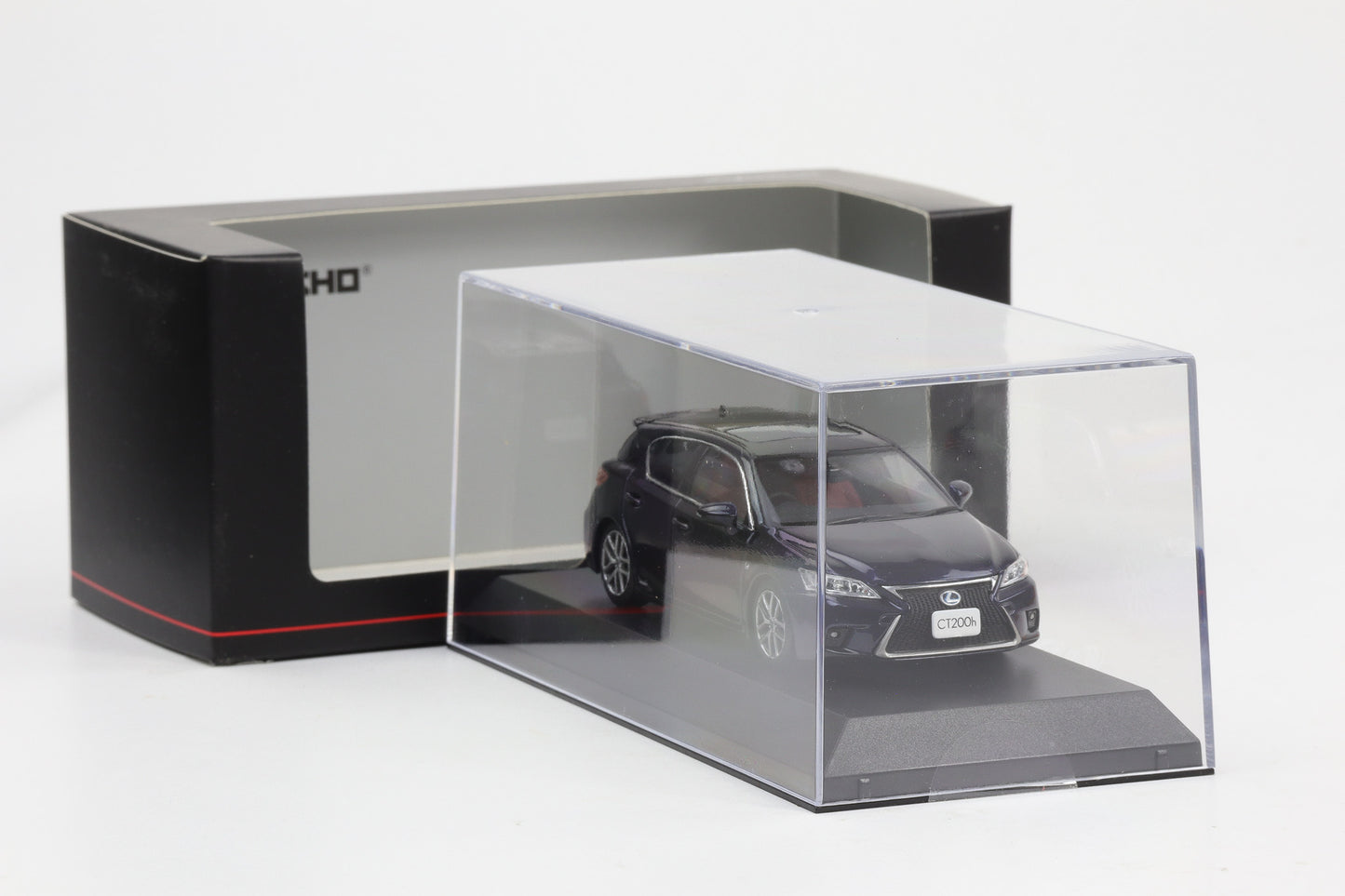 1:43 Kyosho Lexus CT200h F Sport Black/Deep Blue Mica 03656BL2