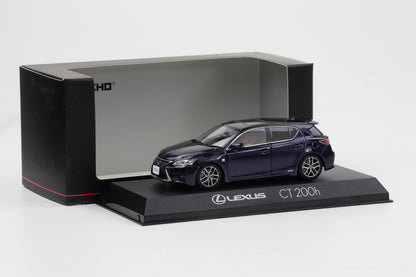 1:43 Kyosho Lexus CT200h F Sport Black/Deep Blue Mica 03656BL2