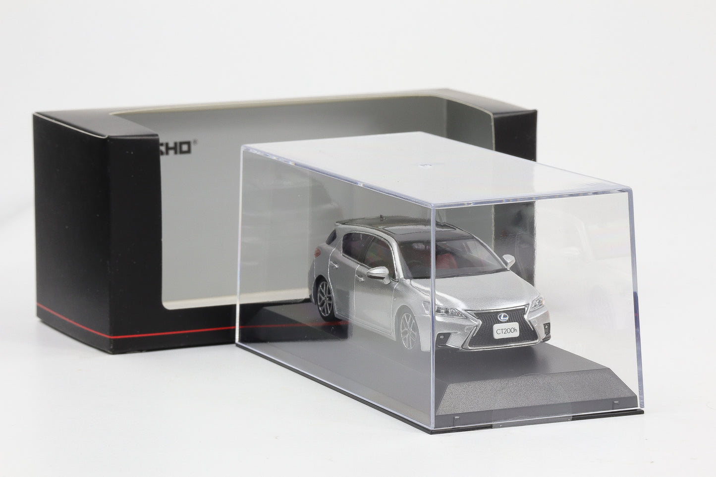 1:43 Kyosho Lexus CT200h F Sport black/Platinum Silver ME 03656PS2