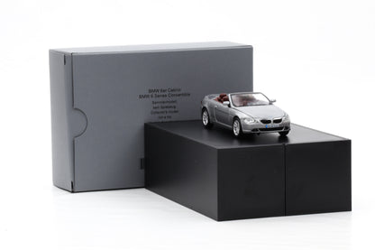 1:43 Kyosho BMW 6er Cabrio E64 2004 Perlit Metallic Dealer 80420153435
