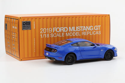 1:18 Diecast Masters Ford Mustang GT 5.0 Coupe LHD Kona blue 2019