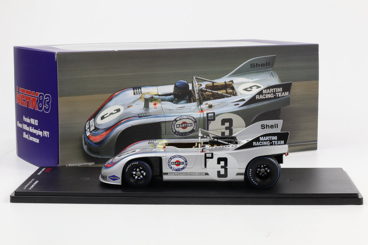 1:18 Werk83 Porsche 908/03 #3 Winner 1000km Nürburgring 1971 Elford, Larrousse