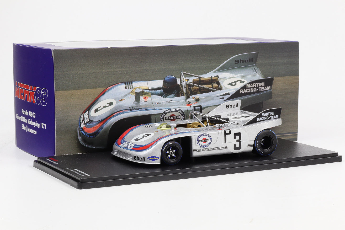 1:18 Werk83 Porsche 908/03 #3 Winner 1000km Nürburgring 1971 Elford, Larrousse
