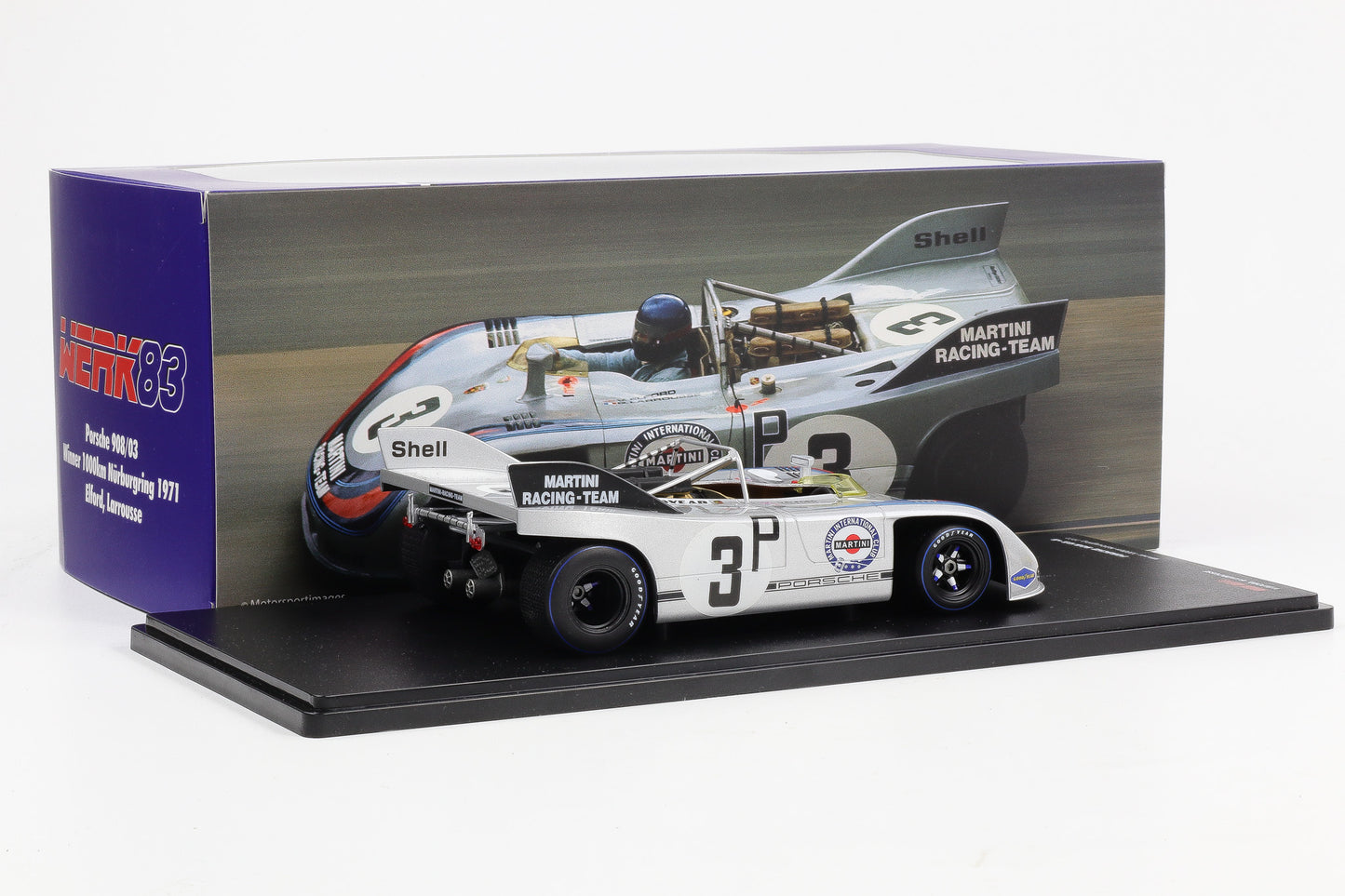 1:18 Werk83 Porsche 908/03 #3 Winner 1000km Nürburgring 1971 Elford, Larrousse