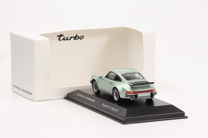 1:43 Porsche 911 930 Turbo 3.0 1975 silvergreen diamond diecast Museum MAP