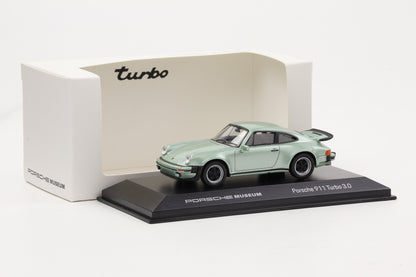 1:43 Porsche 911 930 Turbo 3.0 1975 silvergreen diamond diecast Museum MAP