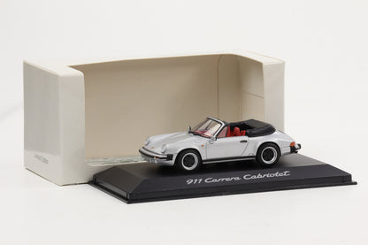 1:43 Minichamps Porsche 911 Carrera Cabriolet silber Dealer WAP 020 037 97