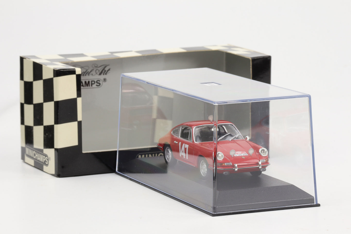 1:43 Minichamps Porsche 911 Rallye Monte Carlo 1965 #147 Class Winner Linge Falk
