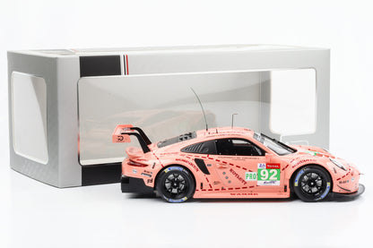 1:18 Porsche 911 991 RSR GT3 #92 Pink Pig winner LMGTE pro class 24h Le Mans 2018 IXO