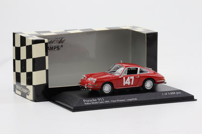 1:43 Minichamps Porsche 911 Rallye Monte Carlo 1965 #147 Class Winner Linge Falk
