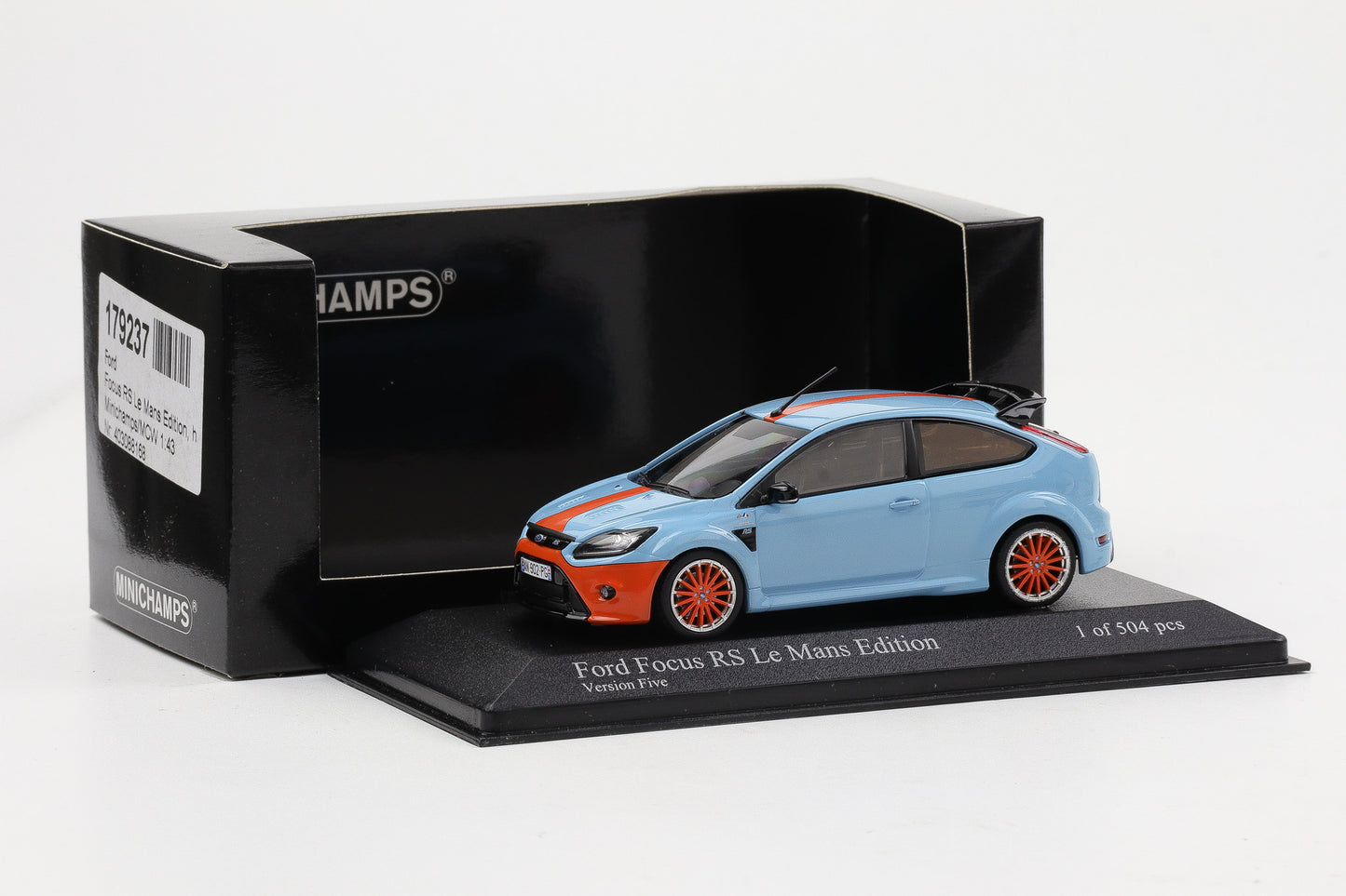 1:43 Minichamps Ford Focus RS Le Mans Classic Edition Gulf Tribute GT40