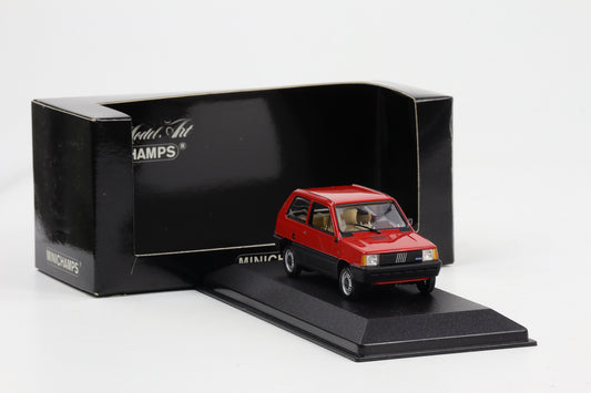 1:43 Minichamps Fiat Panda 45 1980 rot-schwarz