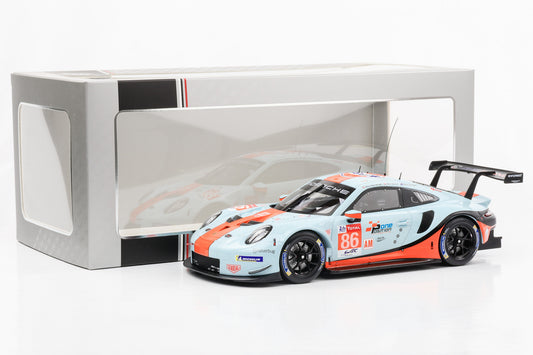 1:18 Porsche 911 991 RSR Gulf #86 24h Le Mans 2018 Ixo diecast