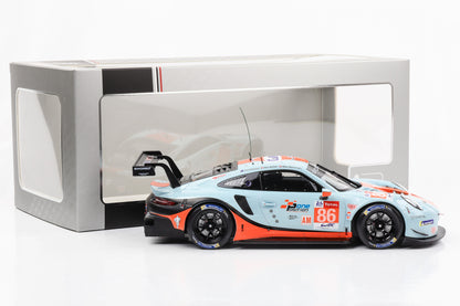 1:18 Porsche 911 991 RSR Gulf #86 24h Le Mans 2018 Ixo diecast