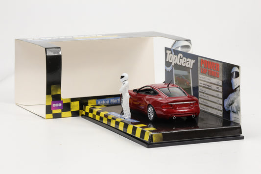 1:43 Minichamps Aston Martin Vanquish S mit Figur Top Gear Power Lap