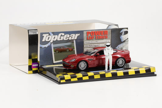 1:43 Minichamps Aston Martin Vanquish S mit Figur Top Gear Power Lap