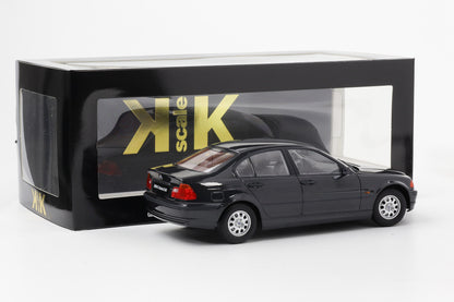 1:18 KK-Scale BMW 3er Serie E46 Limousine Baujahr 1999 schwarz metallic
