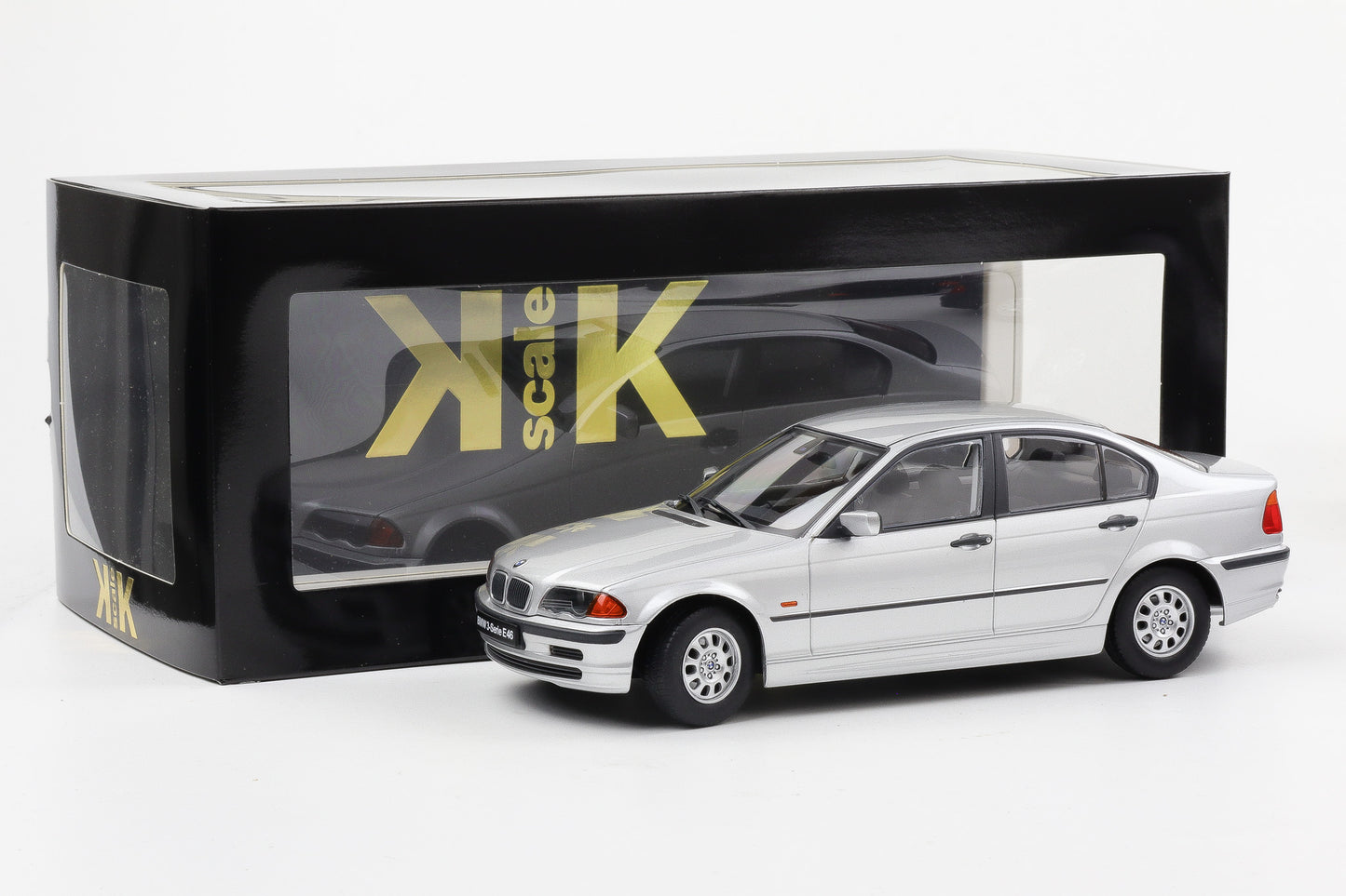 1:18 KK-Scale BMW 3er Serie E46 Limousine Baujahr 1999 silber