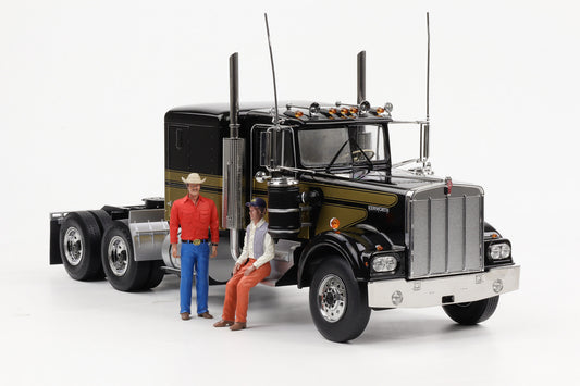 1:18 Kenworth W900 1976 like Smokey and the Bandit mit Figuren Road Kings