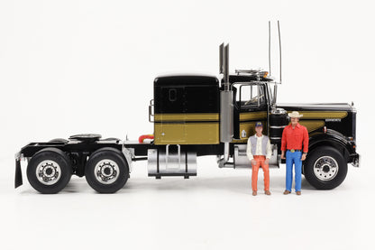 1:18 Kenworth W900 1976 like Smokey and the Bandit mit Figuren Road Kings
