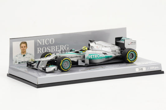 1:43 Minichamps  F1 Mercedes AMG Petronas F1 Team Nico Rosberg #9 Showcar 2013