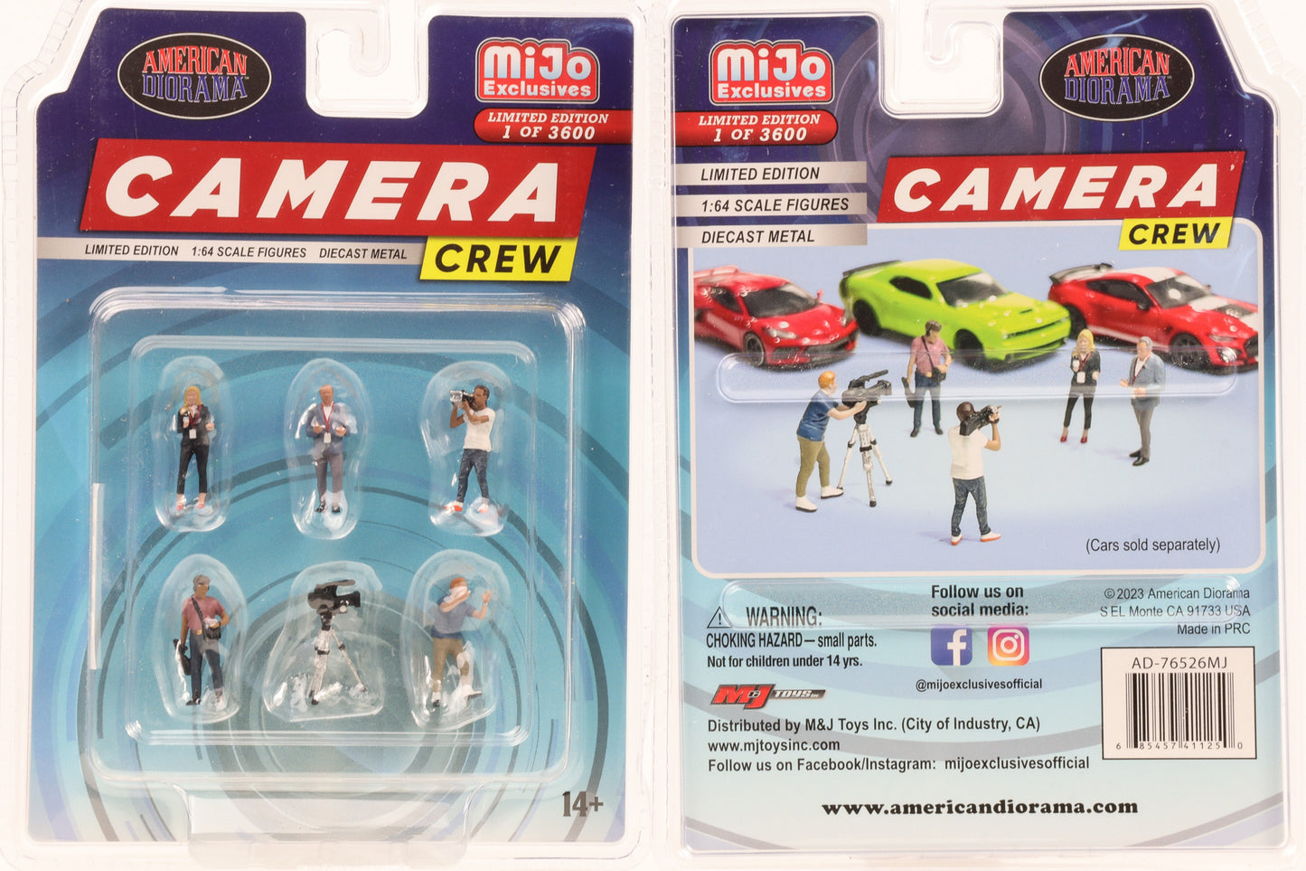 1:64 Figur Camera Crew Figuren Set mit Zubehör American Diorama Mijo