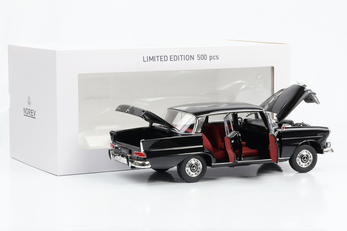 1:18 Mercedes-Benz 190 D W110 Heckflosse 1964 schwarz Norev limited