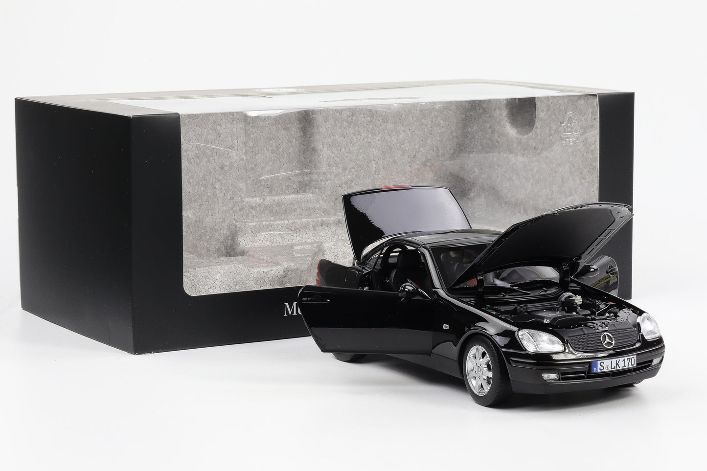 1:18 Norev Mercedes Benz SLK 200 Roadster R170 1996-2000 schwarz Dealer