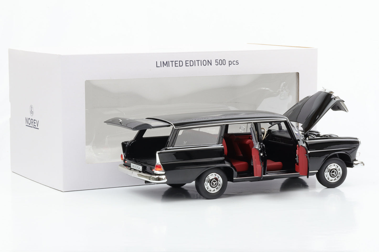 1:18 Mercedes-Benz 200 Universal W110 Heckflosse 1966 schwarz Norev limited