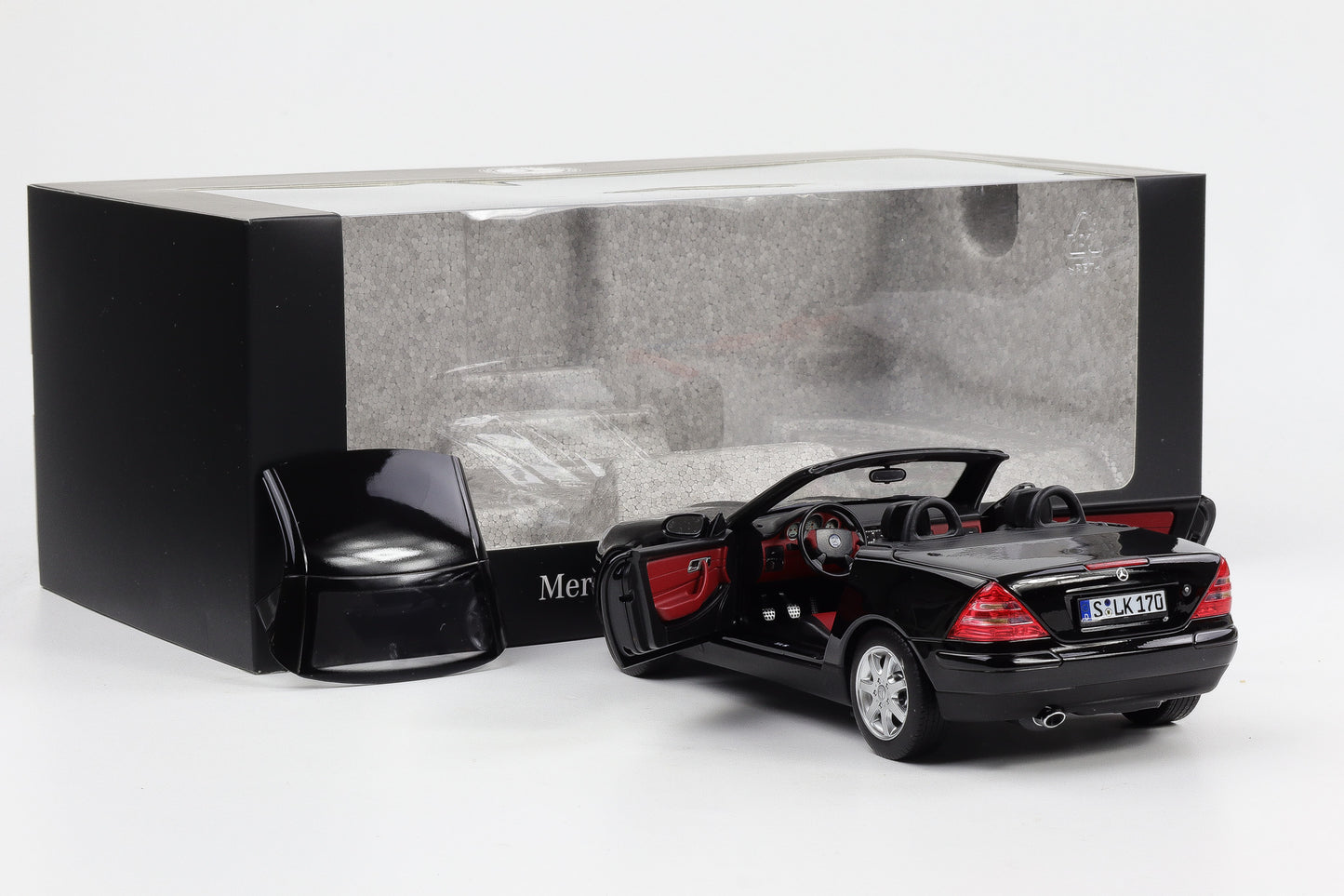 1:18 Norev Mercedes Benz SLK 200 Roadster R170 1996-2000 schwarz Dealer
