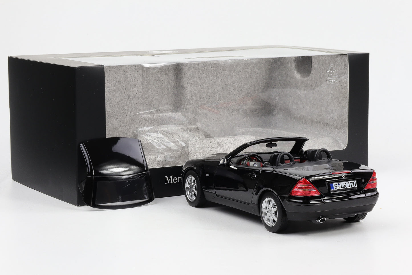 1:18 Norev Mercedes Benz SLK 200 Roadster R170 1996-2000 schwarz Dealer