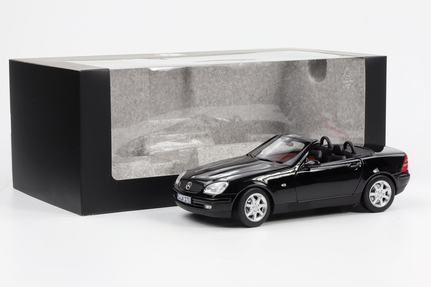 1:18 Norev Mercedes Benz SLK 200 Roadster R170 1996-2000 schwarz Dealer