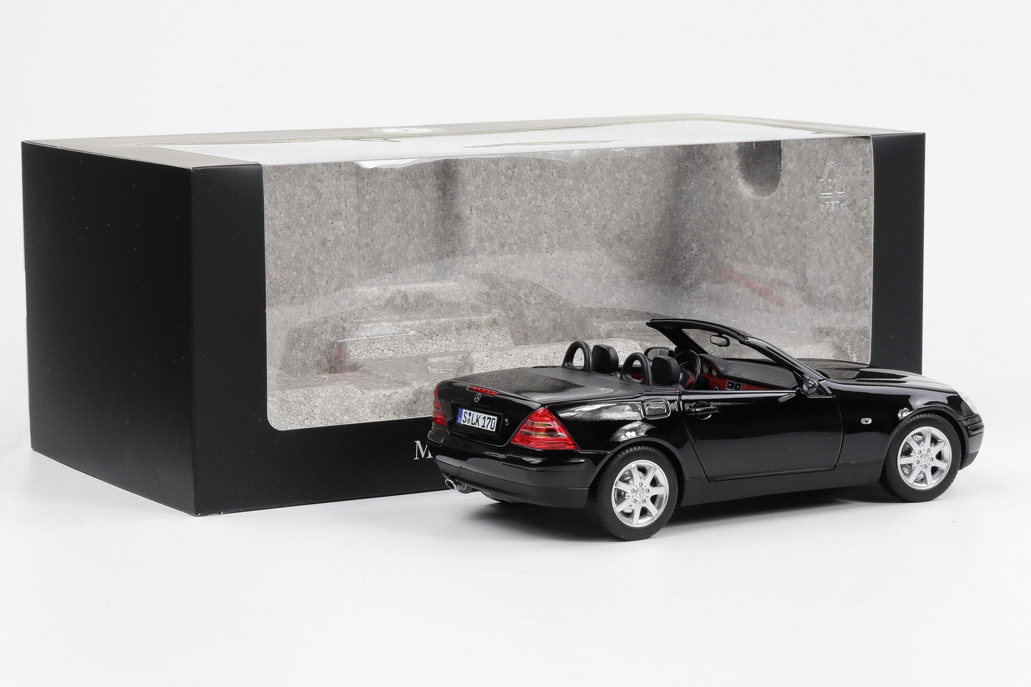 1:18 Norev Mercedes Benz SLK 200 Roadster R170 1996-2000 schwarz Dealer