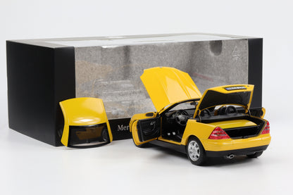 1:18 Norev Mercedes Benz SLK 200 Roadster R170 1996-2000 gelb Dealer