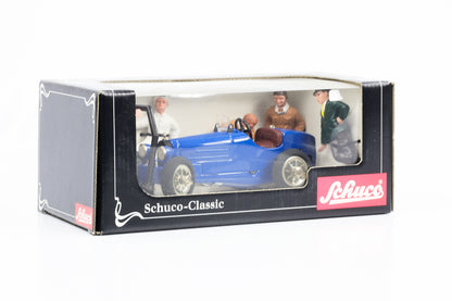 1:24 Bugatti blue with figures Schuco Classic Studio IV Item No. 01744