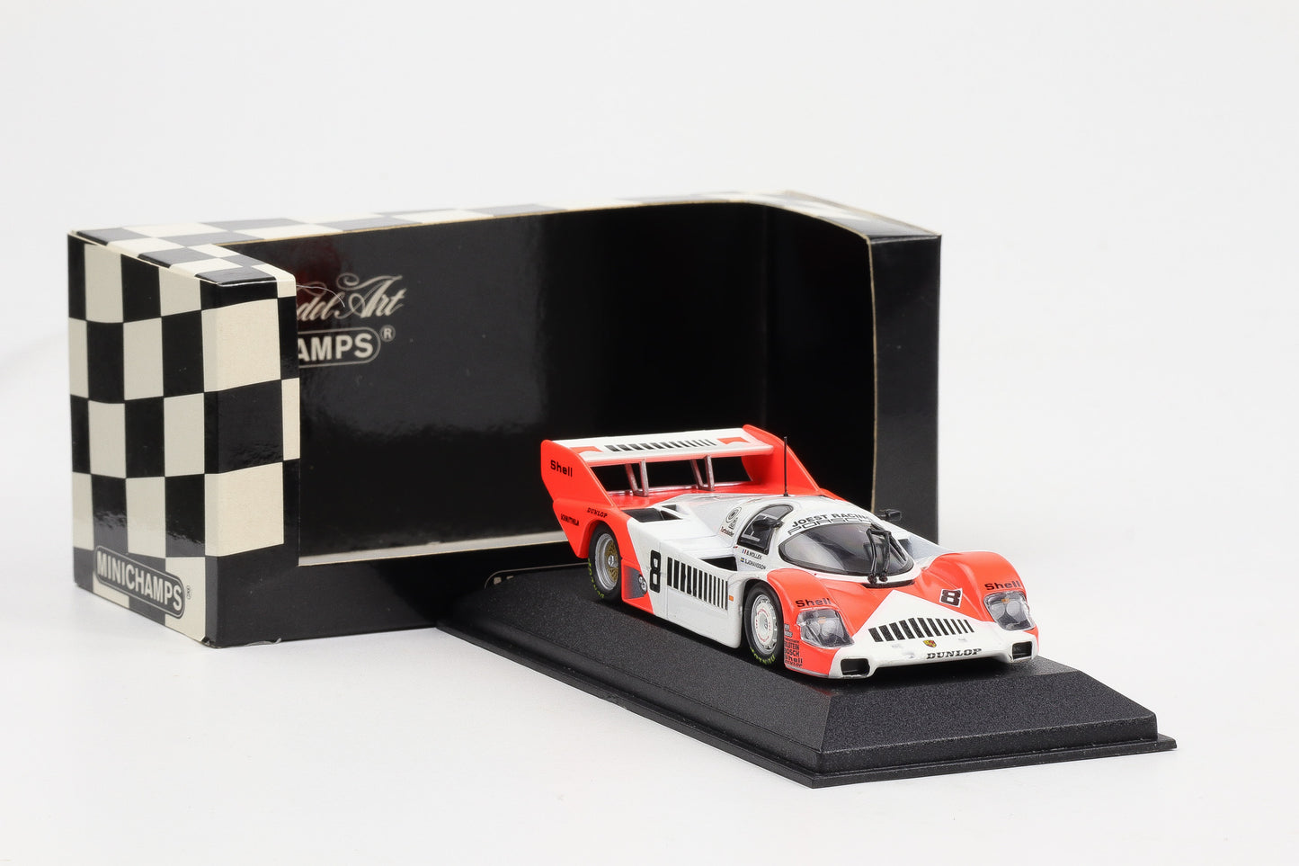 1:43 Minichamps Porsche 956K Team Joest Mugello 1000 km 1983 Winners Wollek Johansson