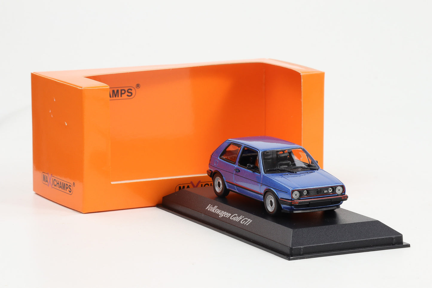 1:43 Maxichamps VW Volkswagen Golf II 1985 blau metallic Minichamps