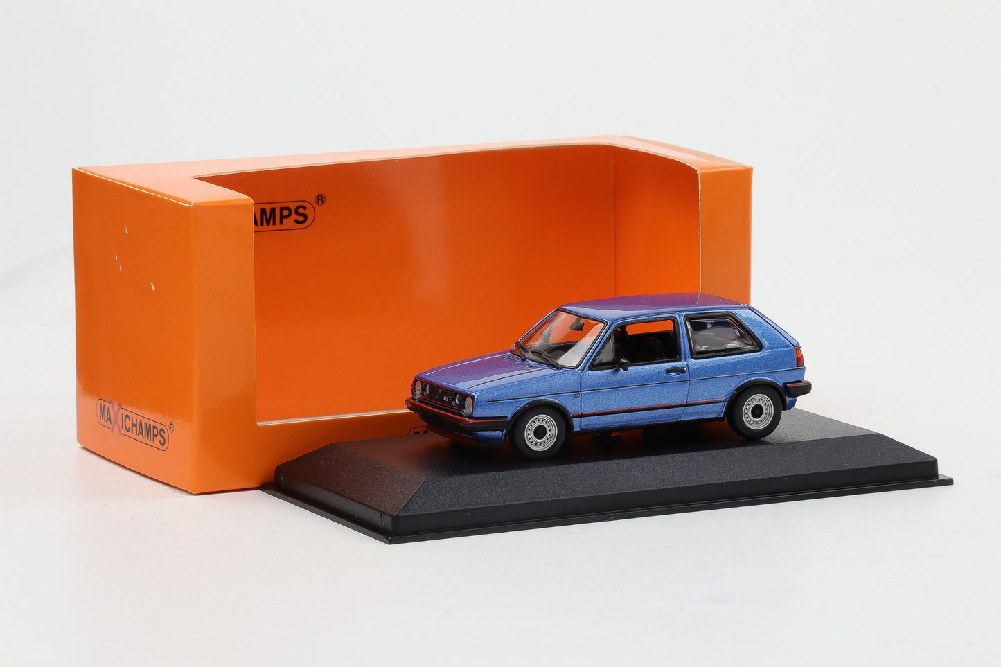 1:43 Maxichamps VW Volkswagen Golf II 1985 blau metallic Minichamps