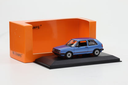 1:43 Maxichamps VW Volkswagen Golf II 1985 blau metallic Minichamps