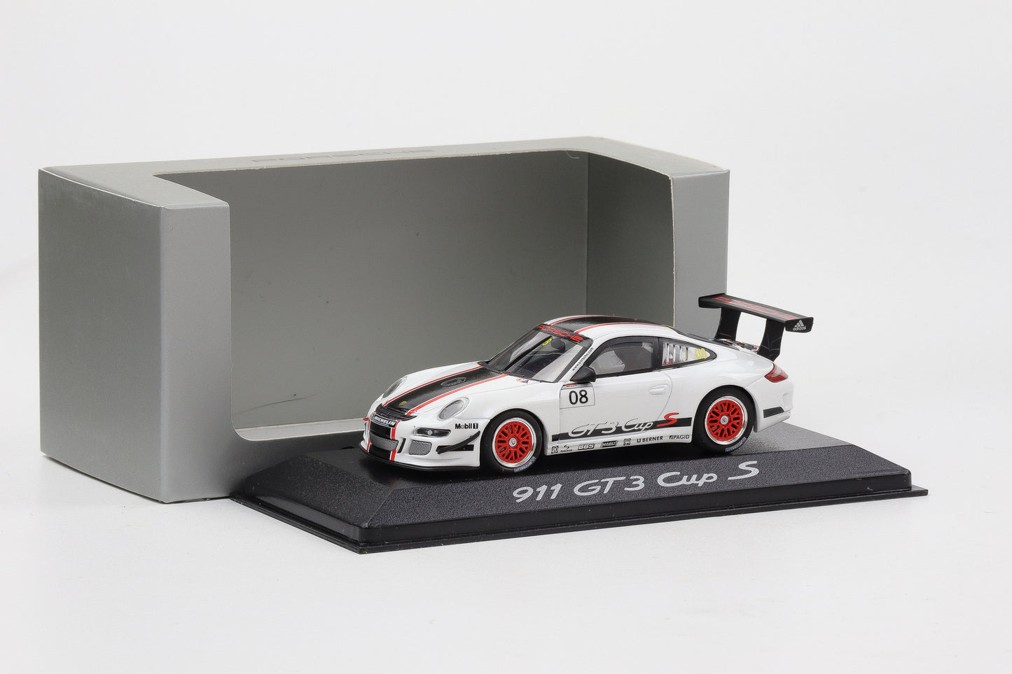 1:43 Minichamps Porsche 911 997 GT3 Cup S 2009 n° 8 Präsentation WAP Dealer